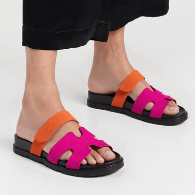 Sandaler Monaco® – Orange / Rosa - Skön Hall